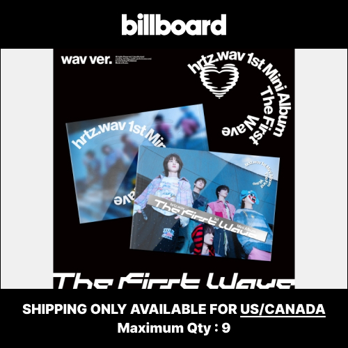 [Billboard's chart reflected products] hrtz.wav - 1st Mini Album [The First Wave] (wav ver.) (Shipping Only for US&CANADA & Max. q)ty: 9)